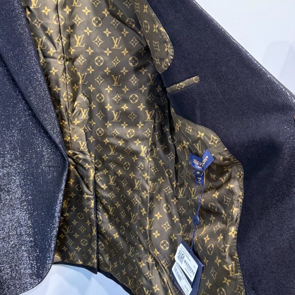 NWT Louis Vuitton Single-Breasted Glitter Blazer Size 40 with COA - Picture 8 of 14